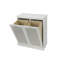 Armoire de panier à linge moderne inclinable double