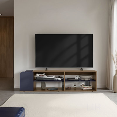 Solene TV Stand With Open Shelves For Modern Storage And Media Console, Ideal For Organized Living Rooms, TV Stand