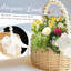 Panier de fleurs en osier