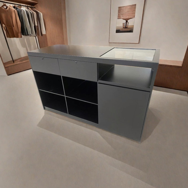 Vitrine simple et moderne, H 39,37 po x l 59,05 po x P 23,62 po