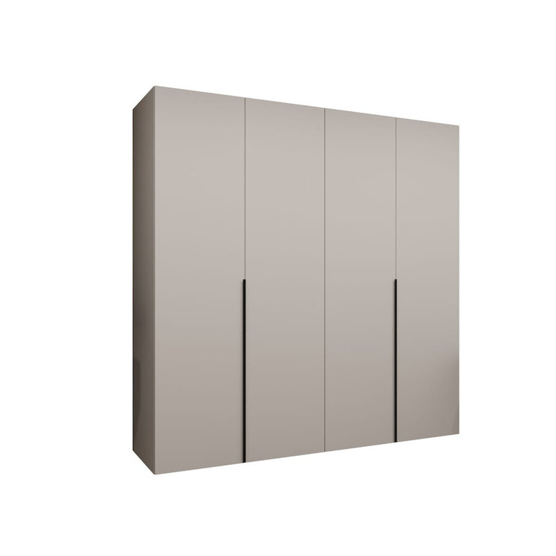 Blina 4 Door Manufactured Wood Wardrobe, Cashmere