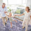 Tapis de salon 9 x 12 - anti-perte de poils, lavable, à poils courts, antidérapant (anthracite) pour chambre à coucher, cuisine, chambre à coucher pliable, chambre, cuisine, bureau