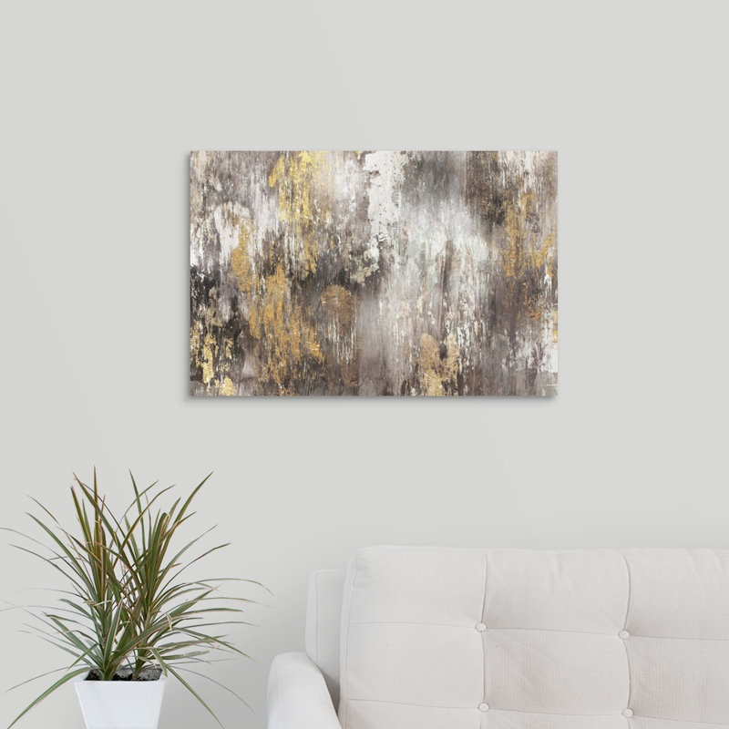 « Gold Ikat » Kaysen - impression, H 20 po x l 30 po x 1,5 po, Toile