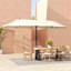 Outsunny 4.6m Garden Parasol Double-Sided Sun Umbrella-39485783