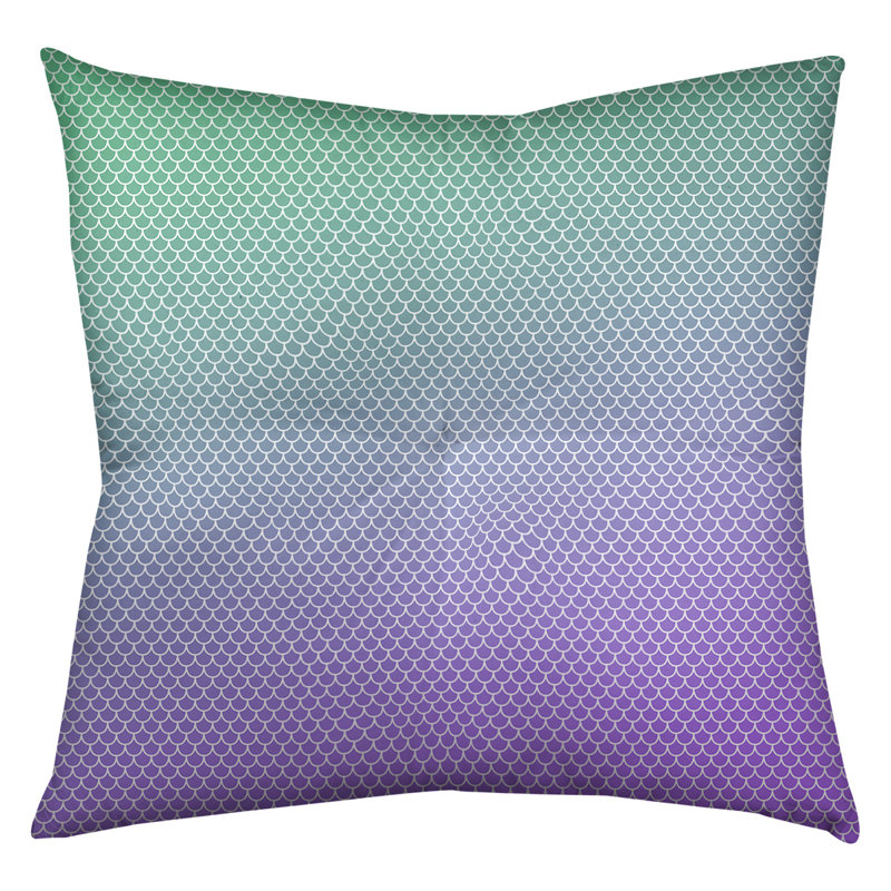 Coussin de sol Katelyn Elizabeth, 30 po x 30 po, Vert / Mauve