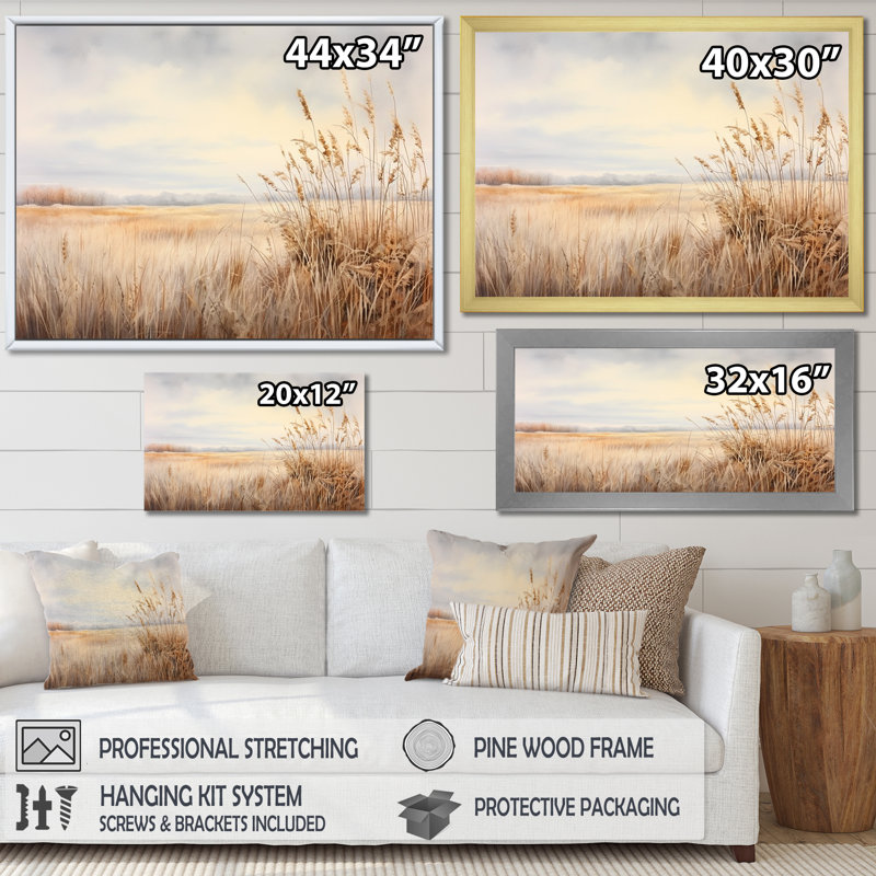 Prairie Peacefulness Meadows II sur toile, H 12 po x l 20 po x P 1 po, Toile tendue