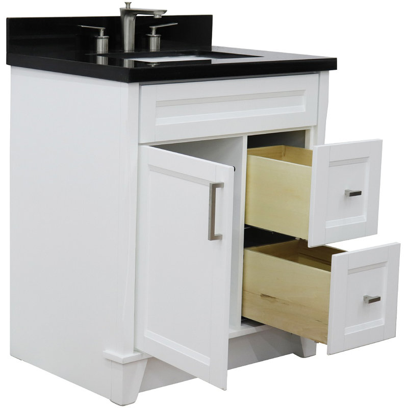 Ensemble de meuble-lavabo simple 31 po Bonavista, Noir galaxie