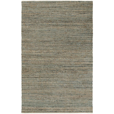 Tapis uni / rayé bleu Durah