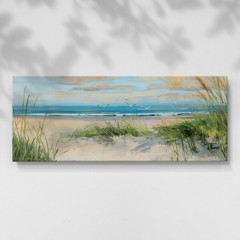 «Catching The Wind», toile tendue avec châssis - Prêt à être accroché, H 12 po x l 30 po