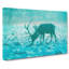 Grazing Stag In Abstract - Wrapped Canvas-55366289