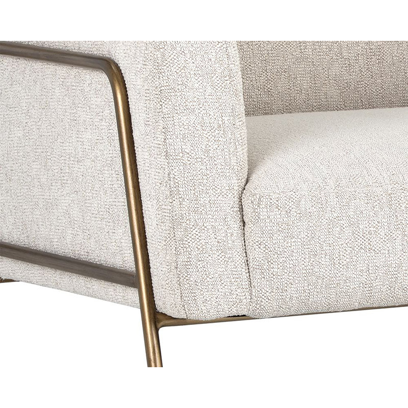 Cybil Armchair, Cream Performance Basketweave