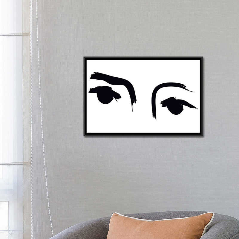 «Blinkers», reproduction sur toile, Toile avec cadre noir, H 18 po x l 26 po x P 1,5 po