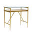Console moderne, table de couloir, table Hoyer avec plateau en verre