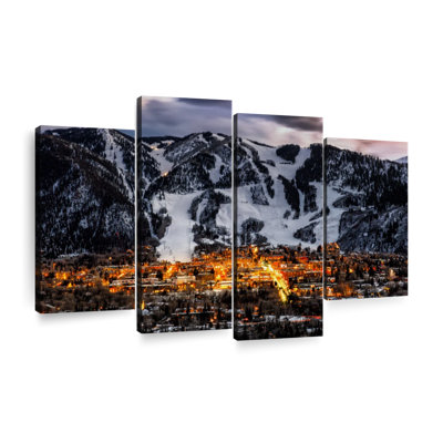Park City Ski Slopes - Ensemble de 4 toiles tendues