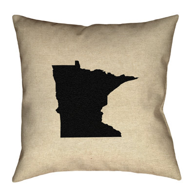 Coussin extérieur Katelyn Smith Minnesota Outline