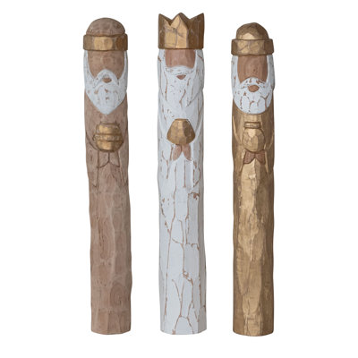 Figurine Artisan en bois de manguier peint