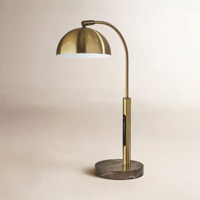 Badlingham Genuine Marble Table Lamp
