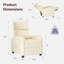 Fauteuil inclinable standard de 25,2 po Nailea-896682324