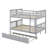 Full Over Full Bunk Bed With Twin Size Trundle And Ladder-2076692453