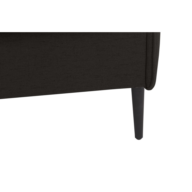 Lytle 3 Seater Sofa & Chaise, Black, Left