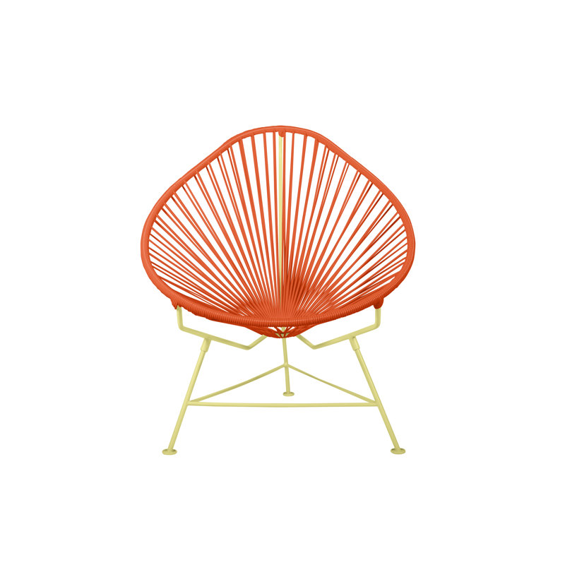 Chaise de jardin, Orange / Jaune