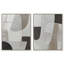 «Shades of Grey Diptych», reproduction d'art sur toile encadrée par Art Remedy, cadre argenté, 30 x 36-1364066137-1364066147