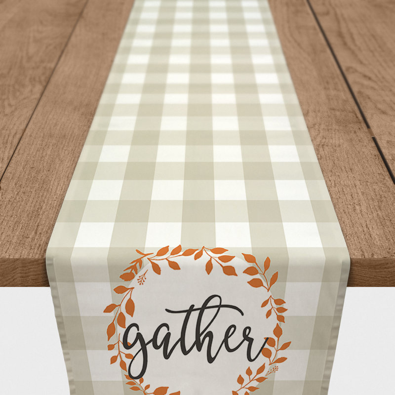 Chastelin Plaid Thanksgiving Table Runner