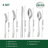 20-Piece Stainless Steel Flatware Set – Complete Service for 4 | Dishwasher-Safe Dining Kit for Everyday & Guests