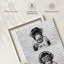 Three Wise Monkeys BW sur impression sur toile-813759432