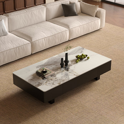 Luxury Rockboard Coffee Table with Thick Top by Orren Ellis