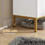 Shoe Storage Cabinet with Adjustable Shelves and Soft-Close Hinges