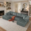 Canapé modulaire en forme de U de 132 po, canapé-lit Comfy Cloud-977810231
