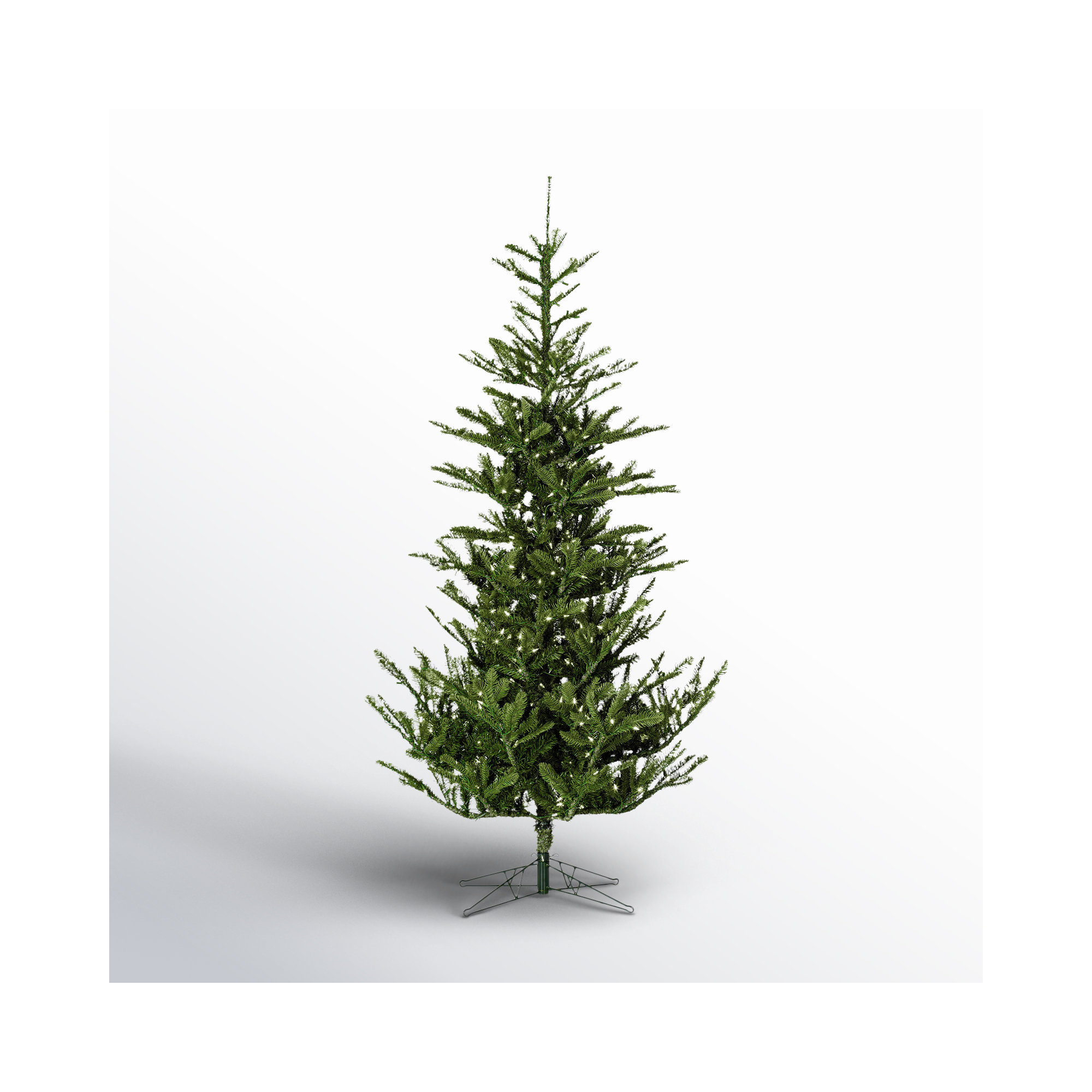 Alberta Pre-Lit Spruce Modern Artificial Christmas Tree, 6' H