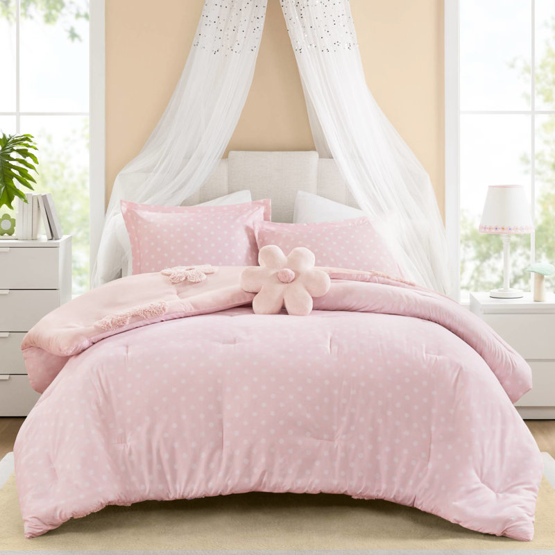 Édredon en chenille réversible à motif floral double / grand rose avec coussin décoratif - motif à l'envers, tissu lavable à la machine 4