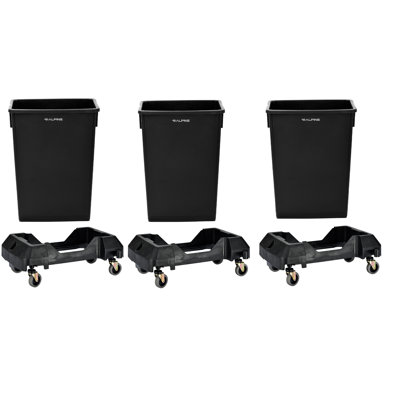 23 Gallon Recyling Trash Can and Dolly