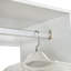 Armoire-penderie 4 tiroirs, blanc