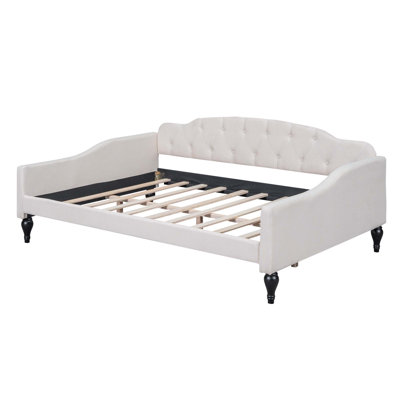 Upholstered Wooden Tufted Daybed Sofa Bed Frame -  Alcott HillÂ®, 0D0929EFAF12484EA4CBCA958585F5F8