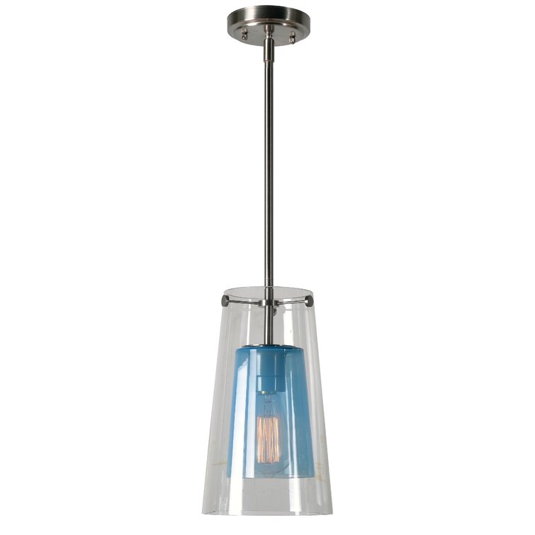 Wade Logan® Lamere 1 - Light Silver Single Pendant & Reviews | Wayfair