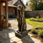 Statue de jardin vintage en résine bronze