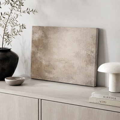 «Neutral Beige Minimalist Abstract Art», images de chambre à coucher, impression sur toile encadrée, impression numérique