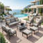 7-Piece Metal Patio Furniture Set-2101789784