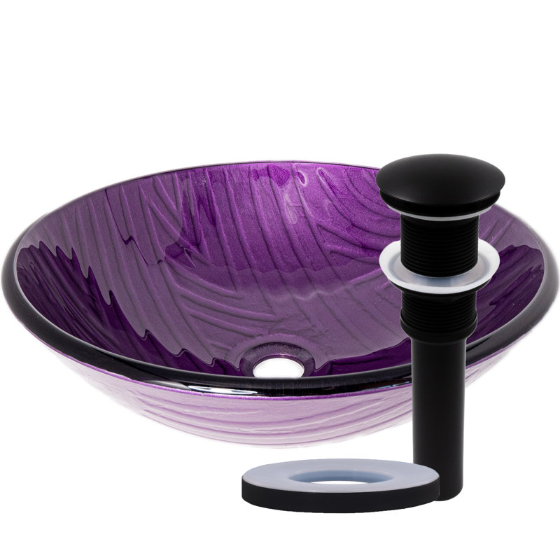 Novatto 16.75'' Bathroom Sink with Faucet, Matte Black