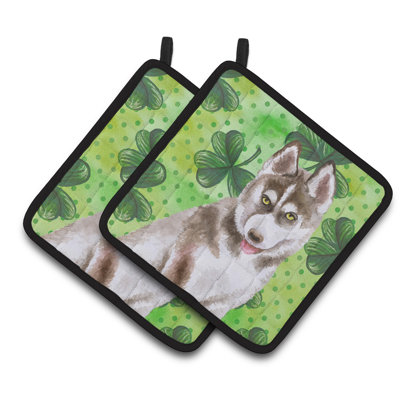 Caroline's Treasures Floral Polyester Potholder Set