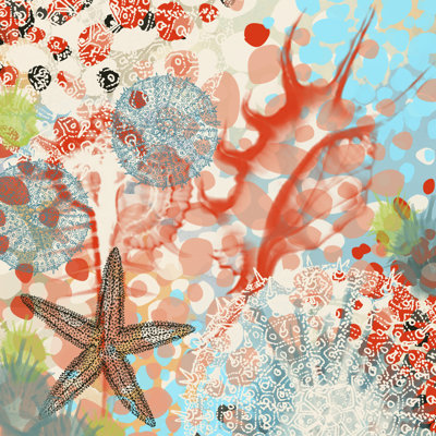 Exotic Sea Life V by Irena Orlov - Wrapped Canvas Painting