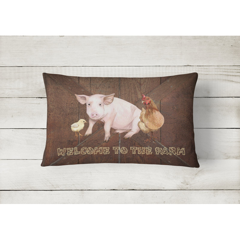 Outdoor Reversible Throw Pillow