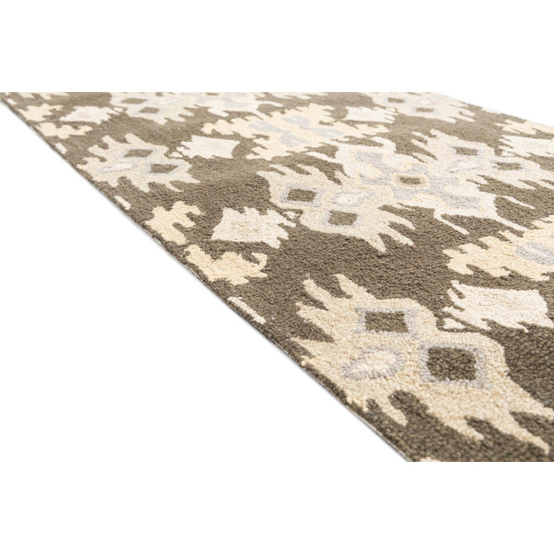 Tapis de couloir olive