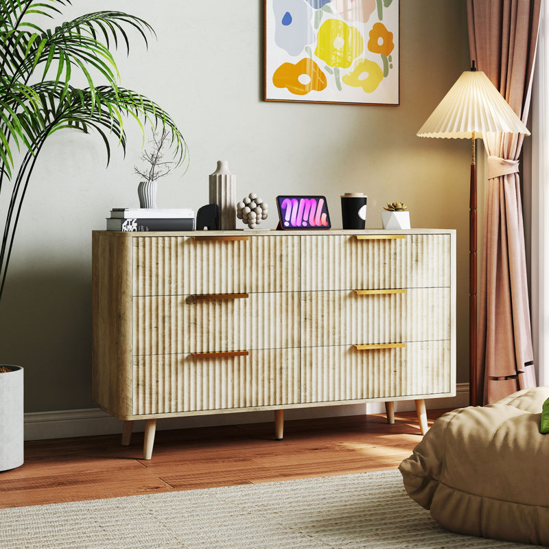 Commode 6 tiroirs pour chambre à coucher