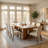 Rustic Rectangular Solid Wood Kitchen Dining Table-2012984248