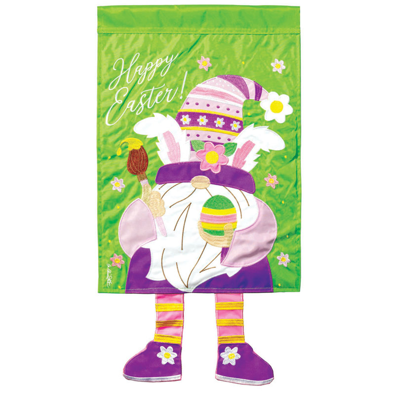 Drapeau de jardin en polyester 24 x 13 po Dalpe