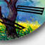 Forêt d'été avec rivière et cascade - Horloge murale traditionnelle-60328186